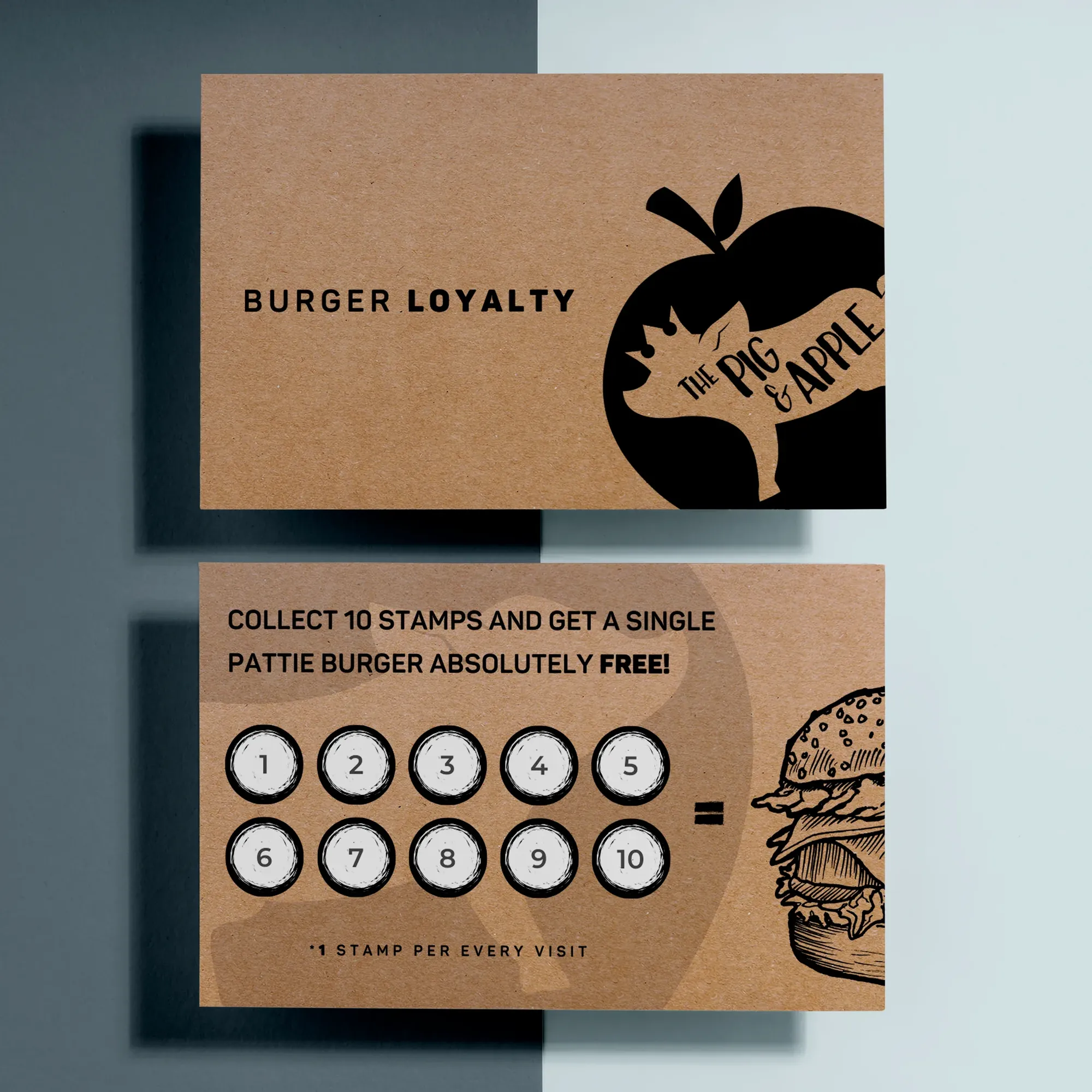 Pig and Apple loyalty card
